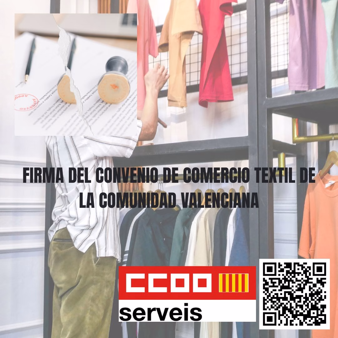 FIRMA DEL CONVENIO DE COMERCIO TEXTIL DE LA COMUNIDAD VALENCIANA