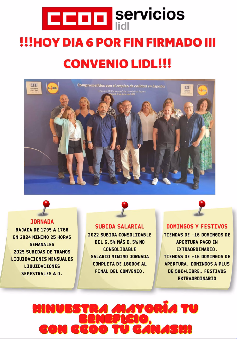comunicado firma convenio de lidl